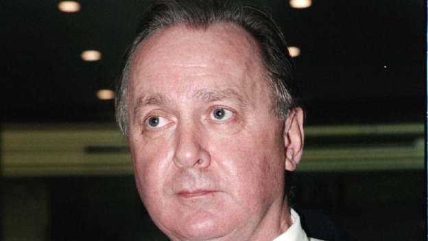 Former commander Ray Adams arrives to give evidence to the Stephen Lawrence Inquiry in 1998.