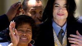 Michael Jackson with his mother Katherine