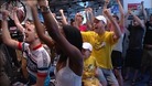Cycling fans celebrate Bradley Wiggins winning the Tour de France