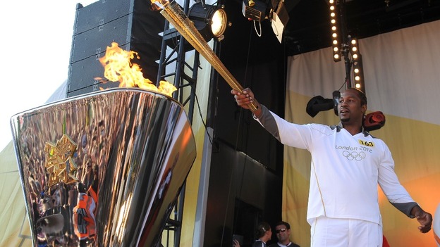 Today was one of the few days when the torch was carried in continuous sunshine
