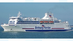 ferries brittany portsmouth normandie disruption routes caen travel itv hampshire operating vessel cherbourg route credit ferry meridian