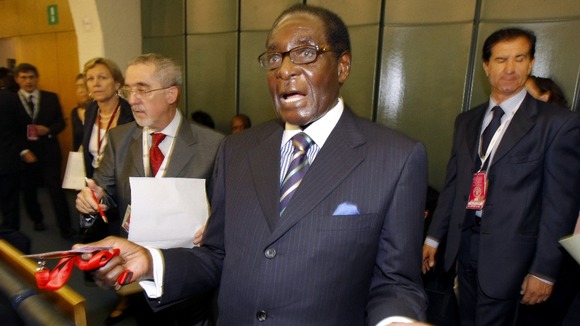 Zimbabwean President Robert Mugabe.