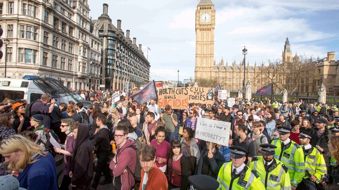 Image result for protest outside westminster