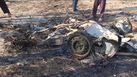 Site of bomb attack in Mahmudiya