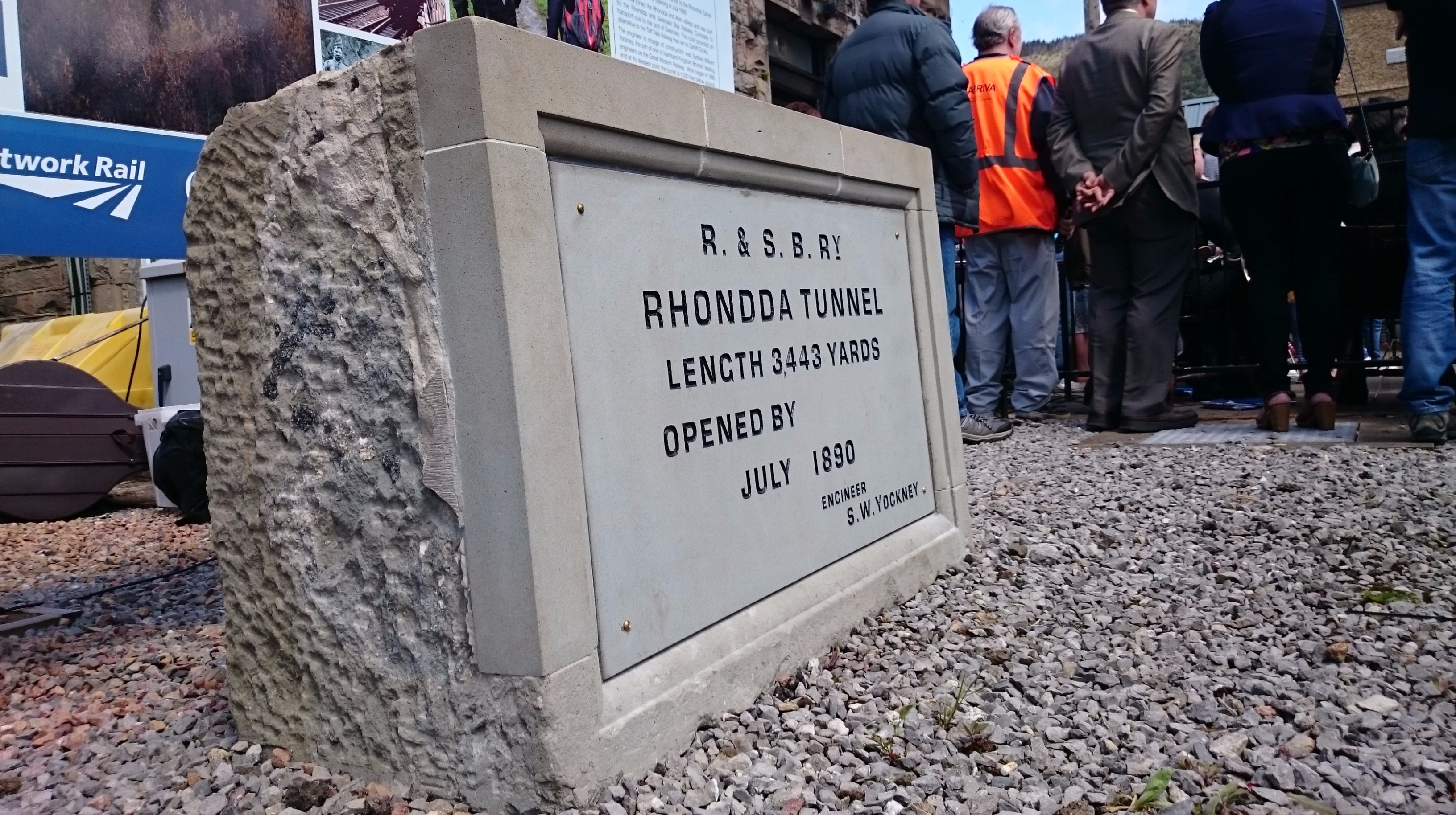 'Lost' Rhondda Tunnel keystone unveiled Wales ITV News