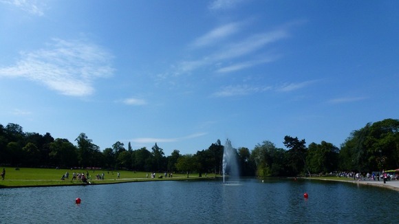 The view in Cannon Hill Park, Birmingham