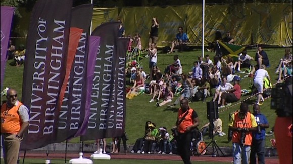 Jamaica's training session at the University of Birmingham