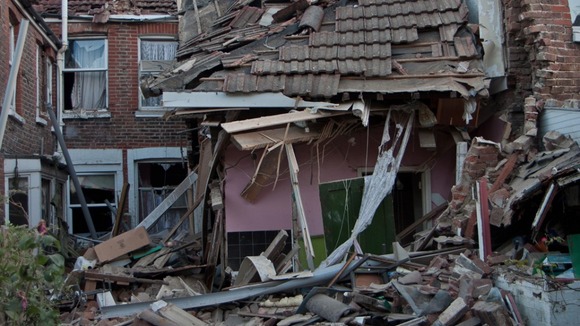 Explosion ripped through the property
