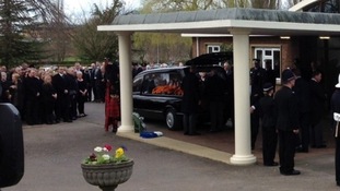 The funeral of PC David Rathband