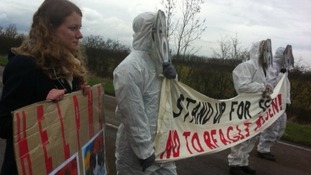 Animal rights march in Cambridgeshire