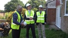 Energy Minister Greg Barker MP visits the Lakes Estate in Bletchley