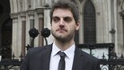 Accountant Paul Chambers leaves the High Court in London.