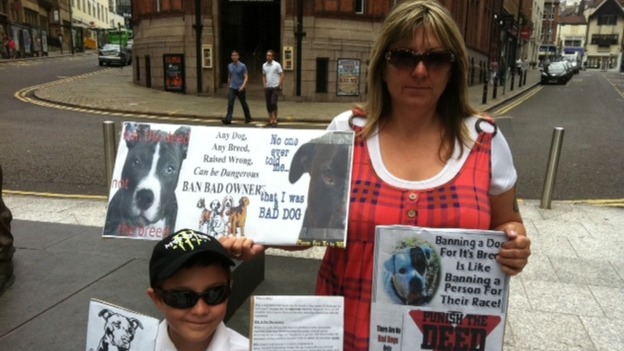 Protesters in Nottingham's Old Market Square