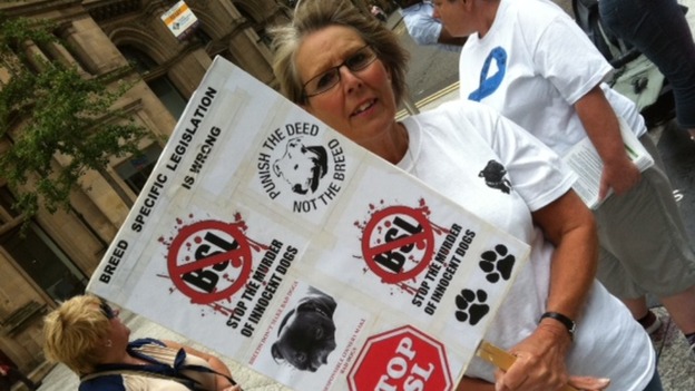 Protesters want a review of Breed Selection Legislation