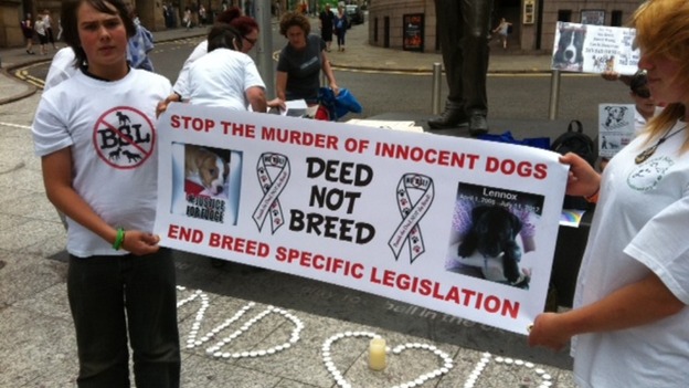 Protesters want a review of Breed Selection Legislation