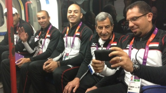 Team Egypt on the Central Line