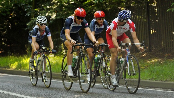 Great Britain's Women's Road Race team.