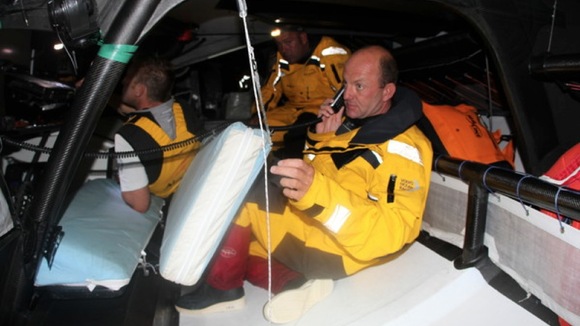 Ian Walker, Azzam skipper on phone