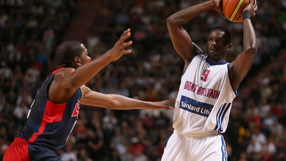 Luol Deng will be hoping to captain Great Britain to a win over Russia today