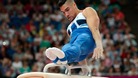 Great Britain's Louis Smith competes on the Pommel Horse during the Artistic Gymnastics team qualification