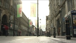 The streets were quiet on Sunday morning after last night's celebrations