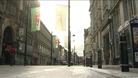 The streets were quiet on Sunday morning after last night's celebrations