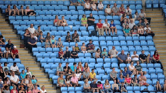 Empty seats during the Womens Football, First Round, Group F match at the City of Coventry Stadium, Coventry