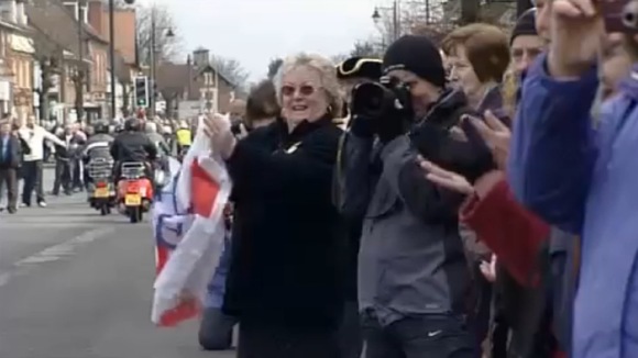 Crowds at Ride of Respect, Royal Wootton Bassett