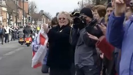 Crowds at Ride of Respect, Royal Wootton Bassett