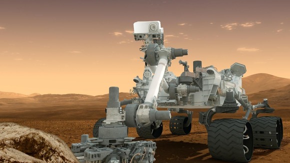 This artist's concept features NASA's Mars Science Laboratory Curiosity rover as seen in this handout NASA image.