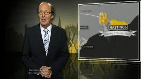 Fred Dinenage & Olympic torch route