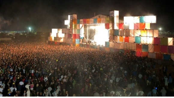 The main stage at this year's Global Gathering festival
