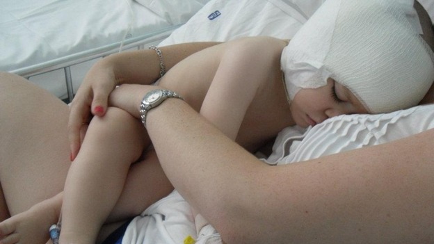 Brave little boy