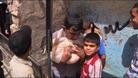 Boys in Aleppo collect bread.
