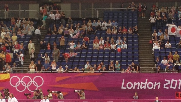 Empty seats ahead of men's gymnastics final