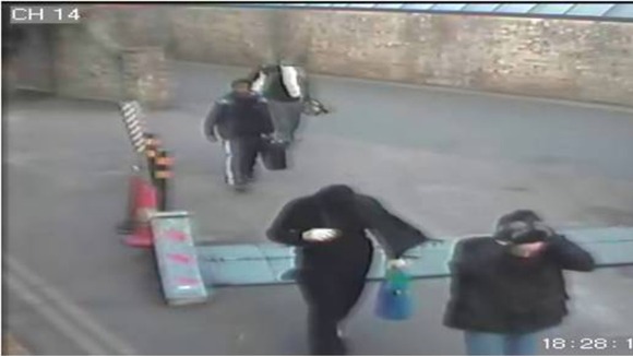 CCTV images of the four raiders