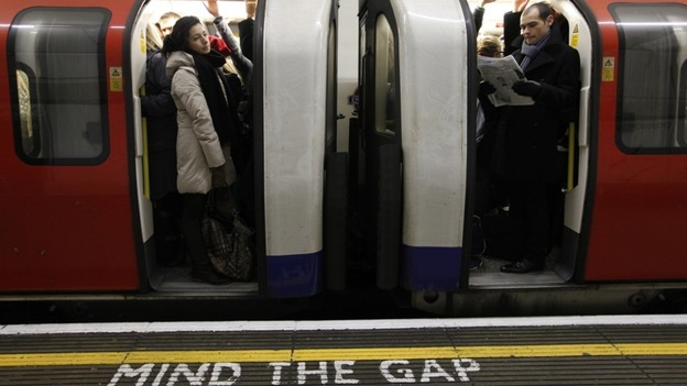 Busy tube train