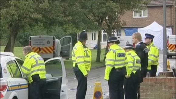 Police at the scene