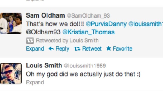 Louis Smith's Twitter feed