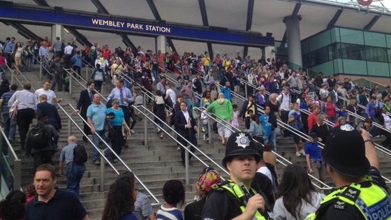 Crowds at Wembley