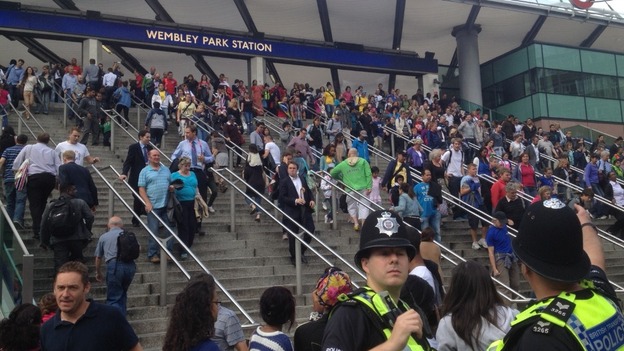 Crowds at Wembley