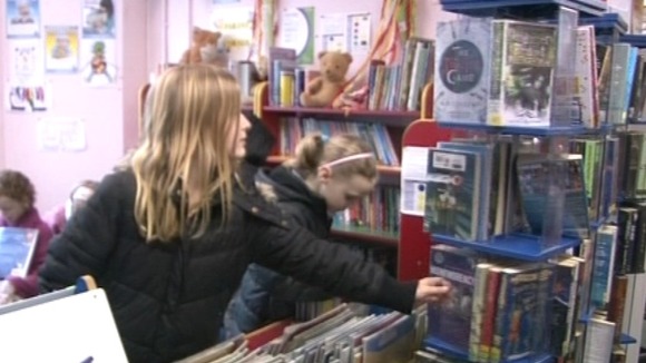 Children in a Suffolk library