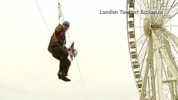 ITV London Tonight capture the moment Boris got stuck