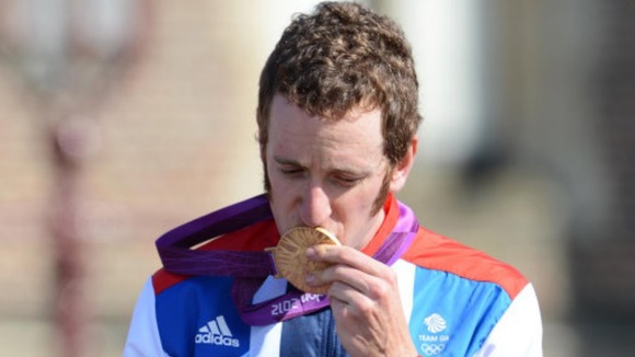 Bradley kissing medal