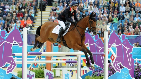 Mary King on Imperial Cavalier during the Team Eventing Jumping Final