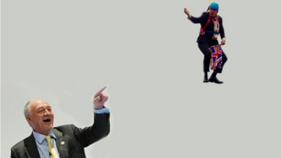 The Mayor superimposed with former rival Ken Livingstone.