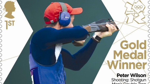 Peter Wilson's shooting gold performance will appear on a Royal Mail stamp.