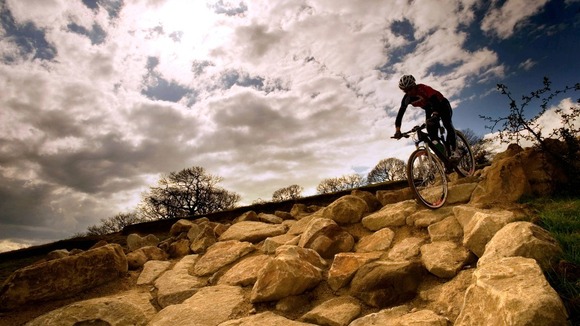 The rock garden section of the Hadleigh Farm course, Essex