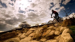 The rock garden section of the Hadleigh Farm course, Essex