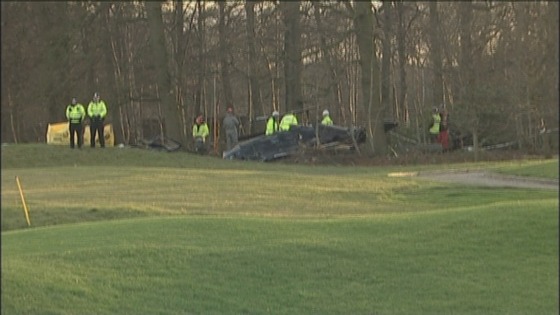 Helicopter crash site